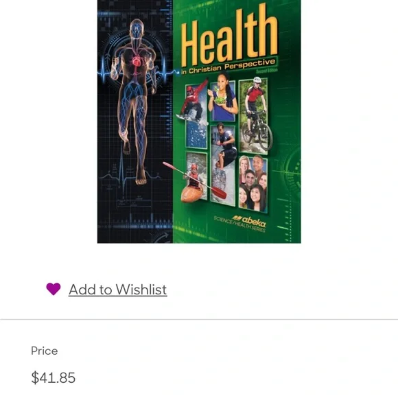 Abeka Homeschool 9th Grade Health Book and Answer Key - Picture 2 of 13